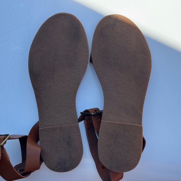Madewell Women’s Boardwalk Ankle-Strap Sandals – English Saddle Brown – Size 9 - Picture 6 of 6